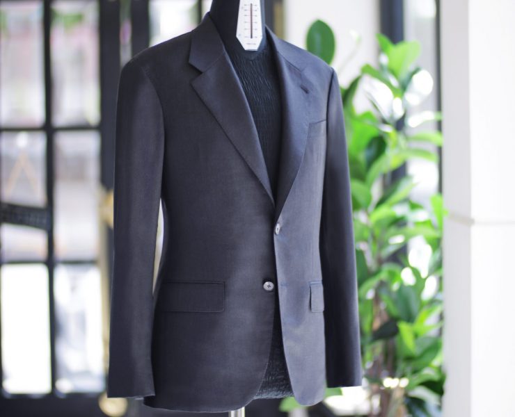 ตัดสูทหางม้าสีเทาเข้ม DGRIE DARK GREY FULL CANVAS SUITS