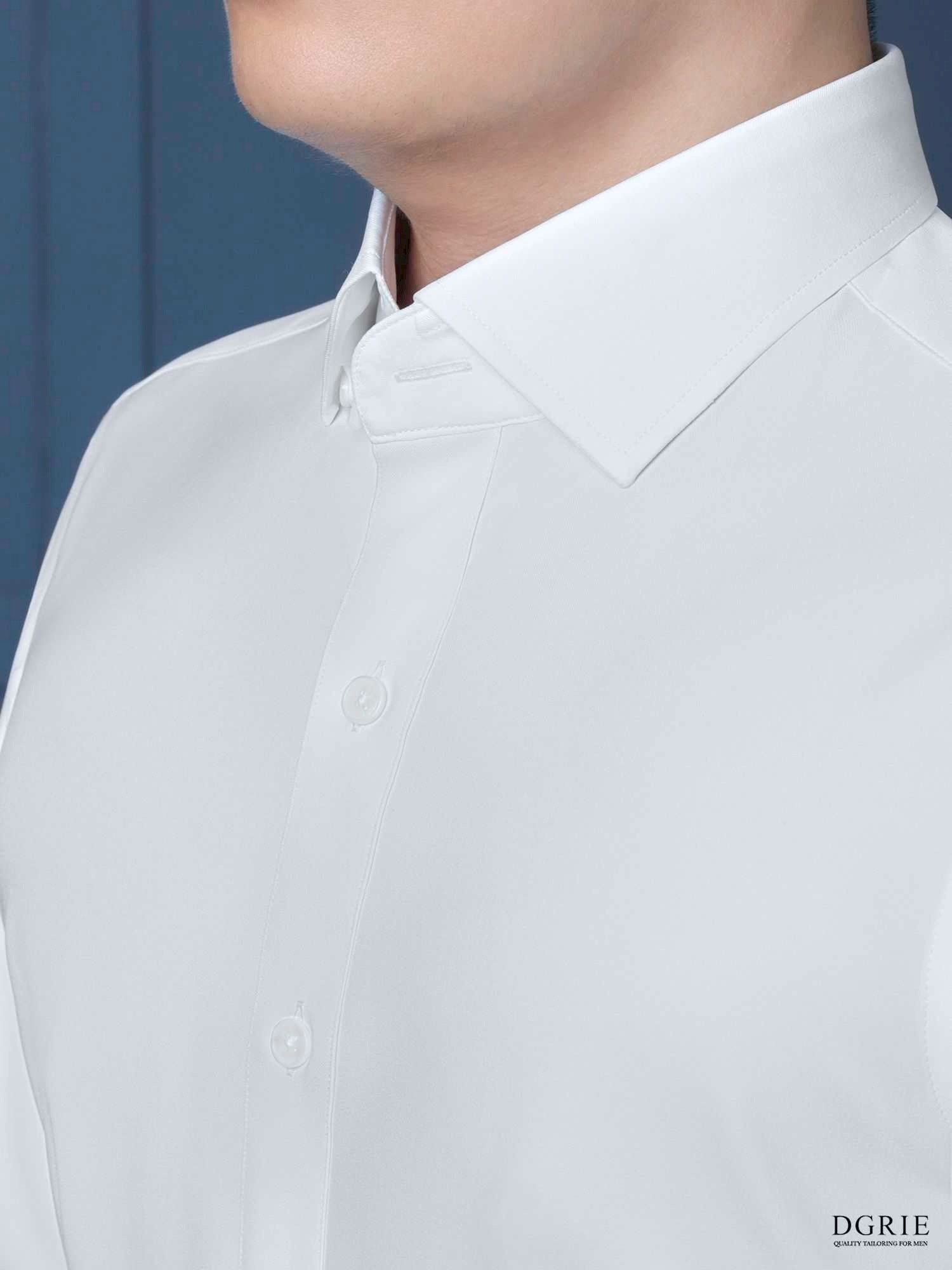 IMG_3094 2 DGRIE Exclusive White Shirt Jp Spandex Non-Wrinkles - DGRIE