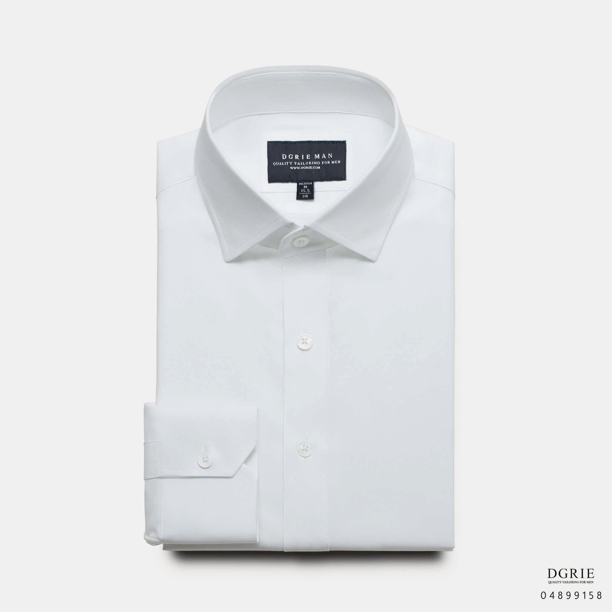 IMG_3091 2 DGRIE Exclusive White Shirt Jp Spandex Non-Wrinkles - DGRIE