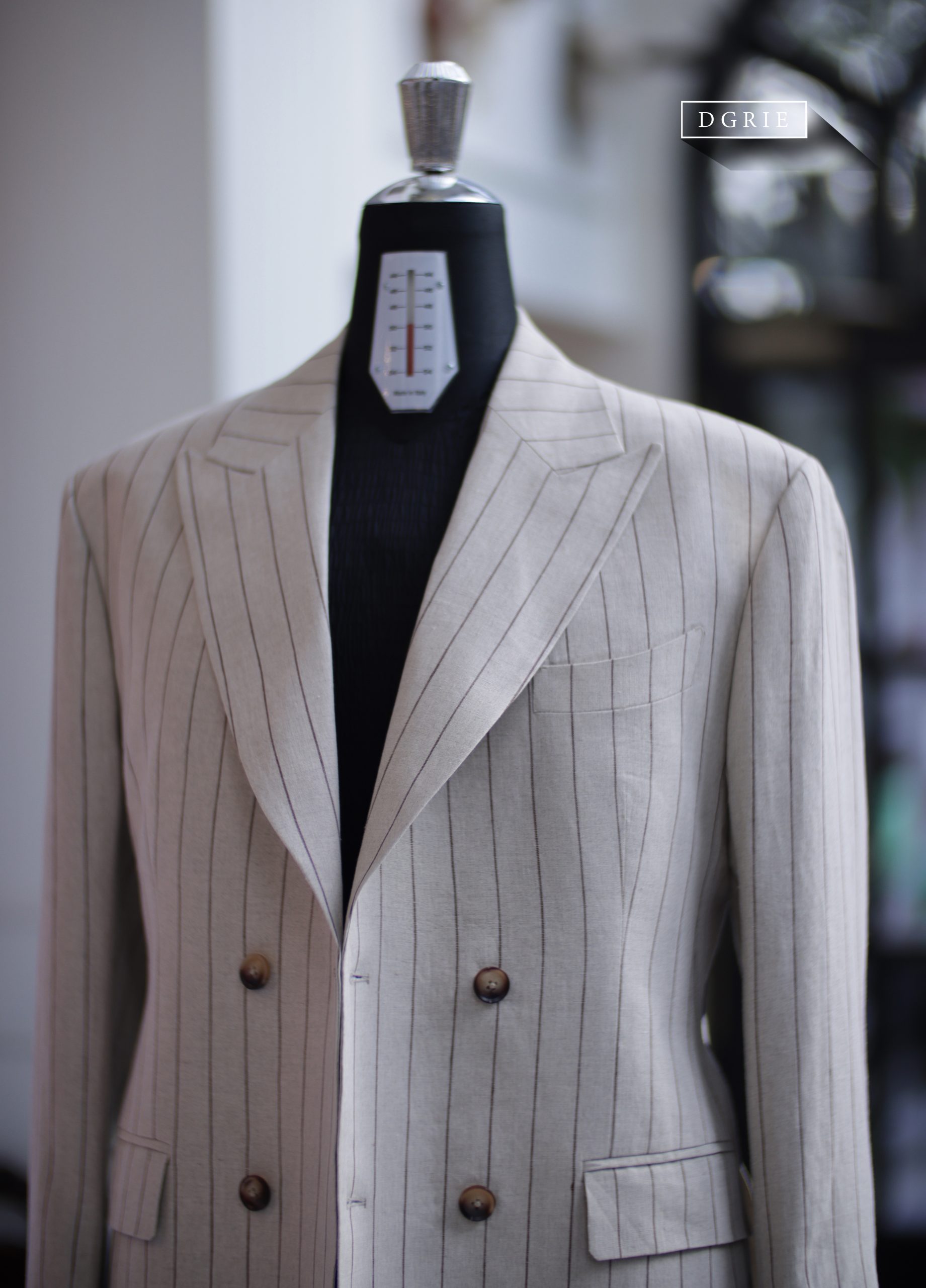 ตัดสูท DGRIE Heavy Pin-Stripe Linen Suits
