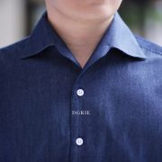 ตัดเสื้อเชิ้ตปกสไตล์วินเทจ DGRIE Premium Custom One-Piece Hand Stitch Collar Shirts