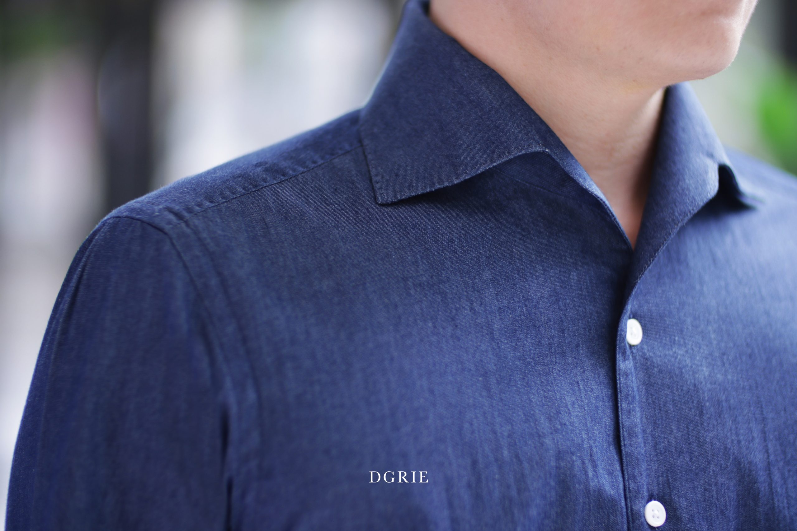 ตัดเสื้อเชิ้ตปกสไตล์วินเทจ DGRIE Premium Custom One-Piece Hand Stitch Collar Shirts