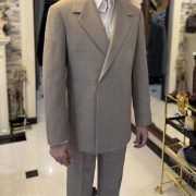 ร้านตัดสูท Oversize Jacket Buttonless Flannel Wool