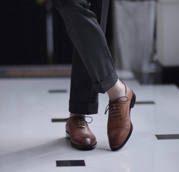 Premium Cap Toe Oxford (Veg Tan) Shoes