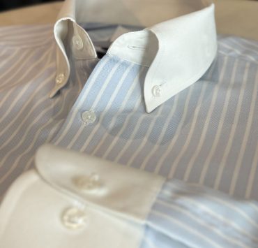 White Collar Oxford Blue Stripe Shirts 14 White Collar Oxford Blue Stripe Shirts