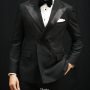 ตัดสูททักซิโด้ Black Tuxedo Classic Peak Lapel Satin Trim 38 ตัดสูททักซิโด้ Black Tuxedo Classic Peak Lapel Satin Trim