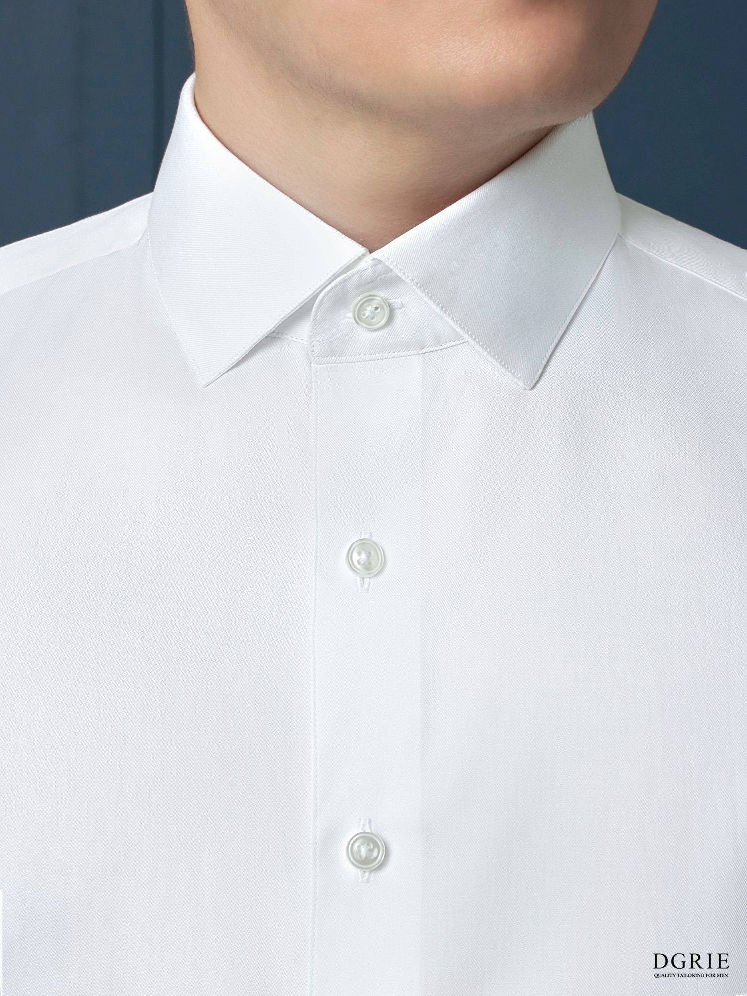 เสื้อเชิ้ต Cotton Soft Twill Spread Collar White - DGRIE