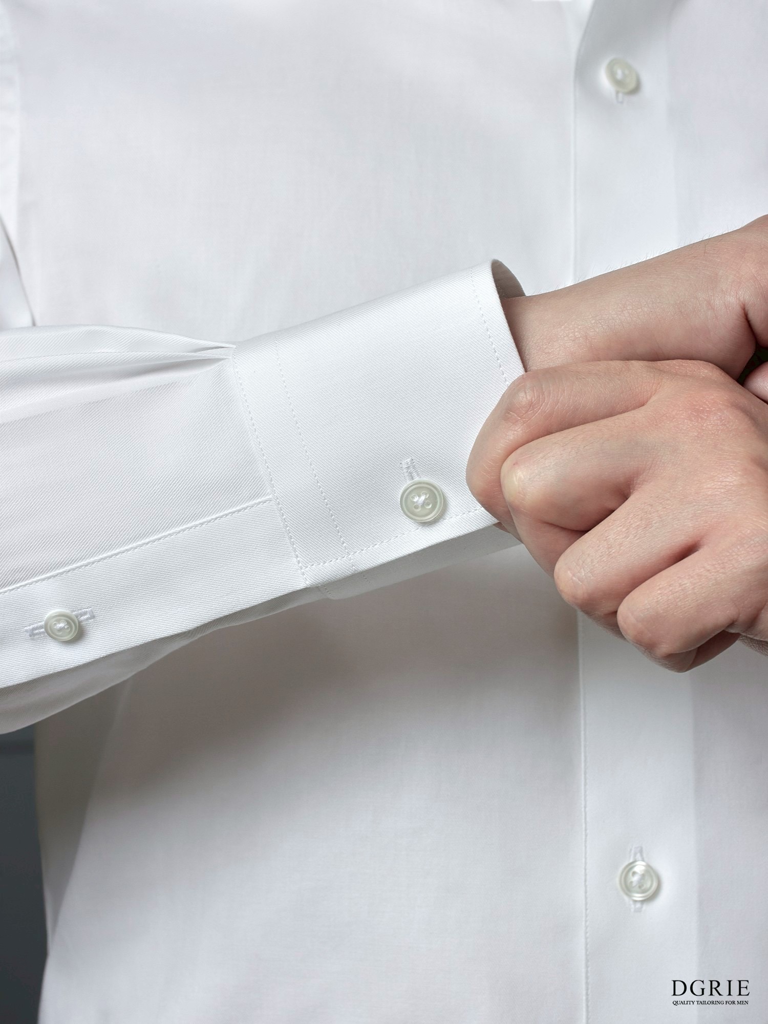 เสื้อเชิ้ต Cotton Soft Twill Spread Collar White - DGRIE