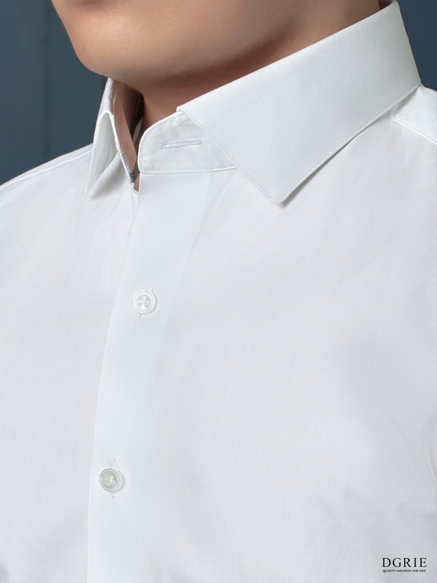 เสื้อเชิ้ต Cotton Soft Twill Spread Collar White - DGRIE