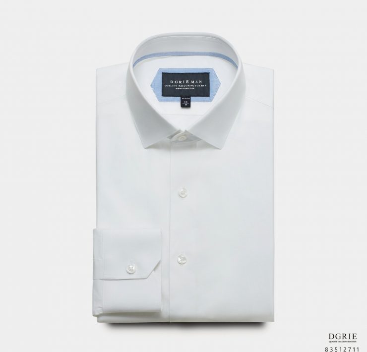 เสื้อเชิ้ต Cotton Soft Twill Spread Collar White - DGRIE