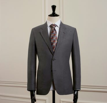 เสื้อสูท Dark Gray Notch Lapel Stitch Linen Sport Jacket