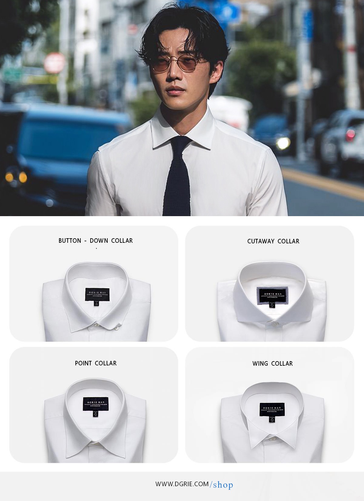 DGRIE CUSTOM WHITE SHIRT ร้านตัดเสื้อเชิ้ต