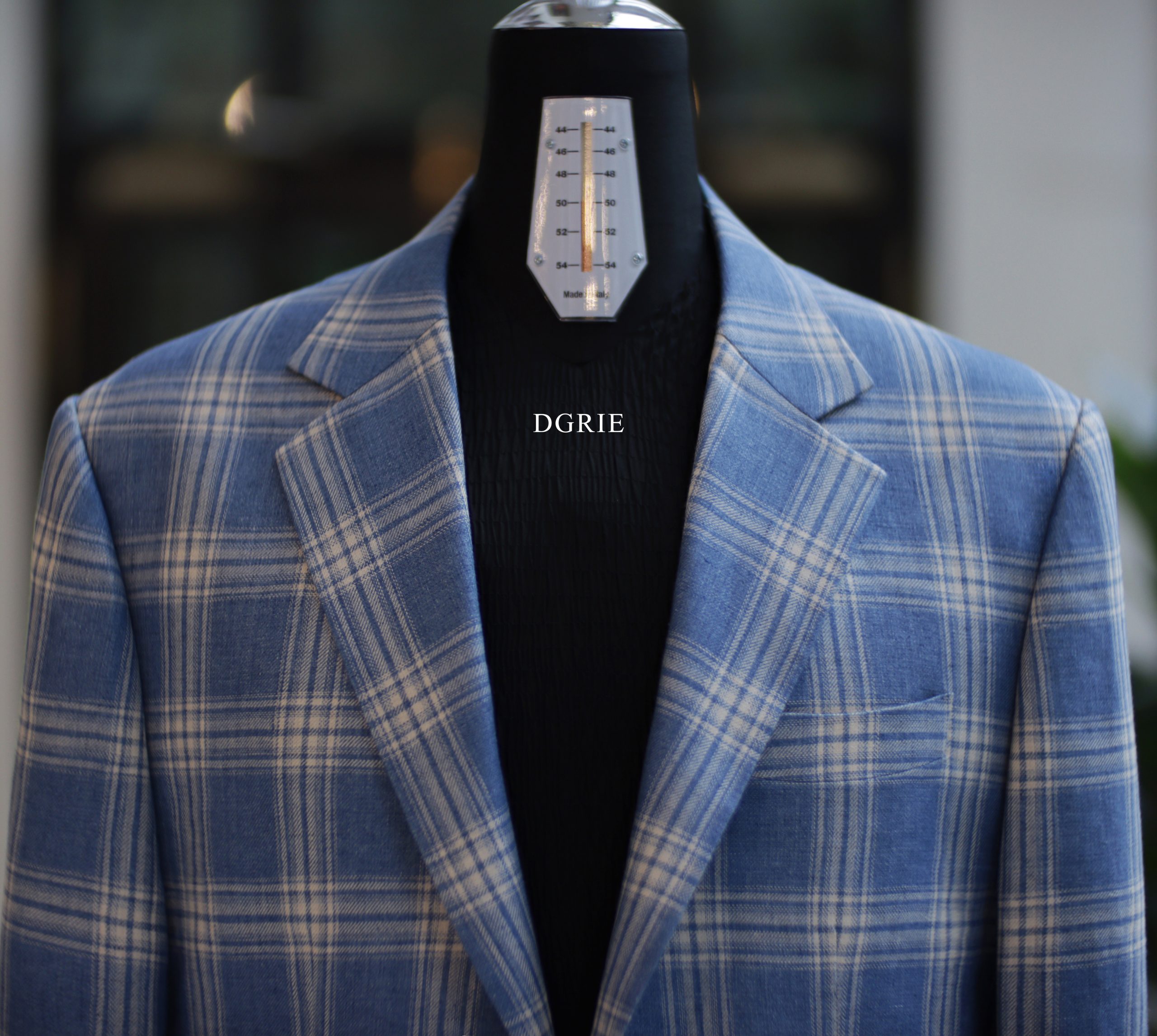 DGRIE SOLBIATI BLUE CHECK JACKET by Loro Piana