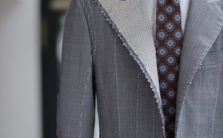 ตัดสูทหางม้า Full Canvas Glen Check Grey Suits 54 ตัดสูทหางม้า Full Canvas Glen Check Grey Suits