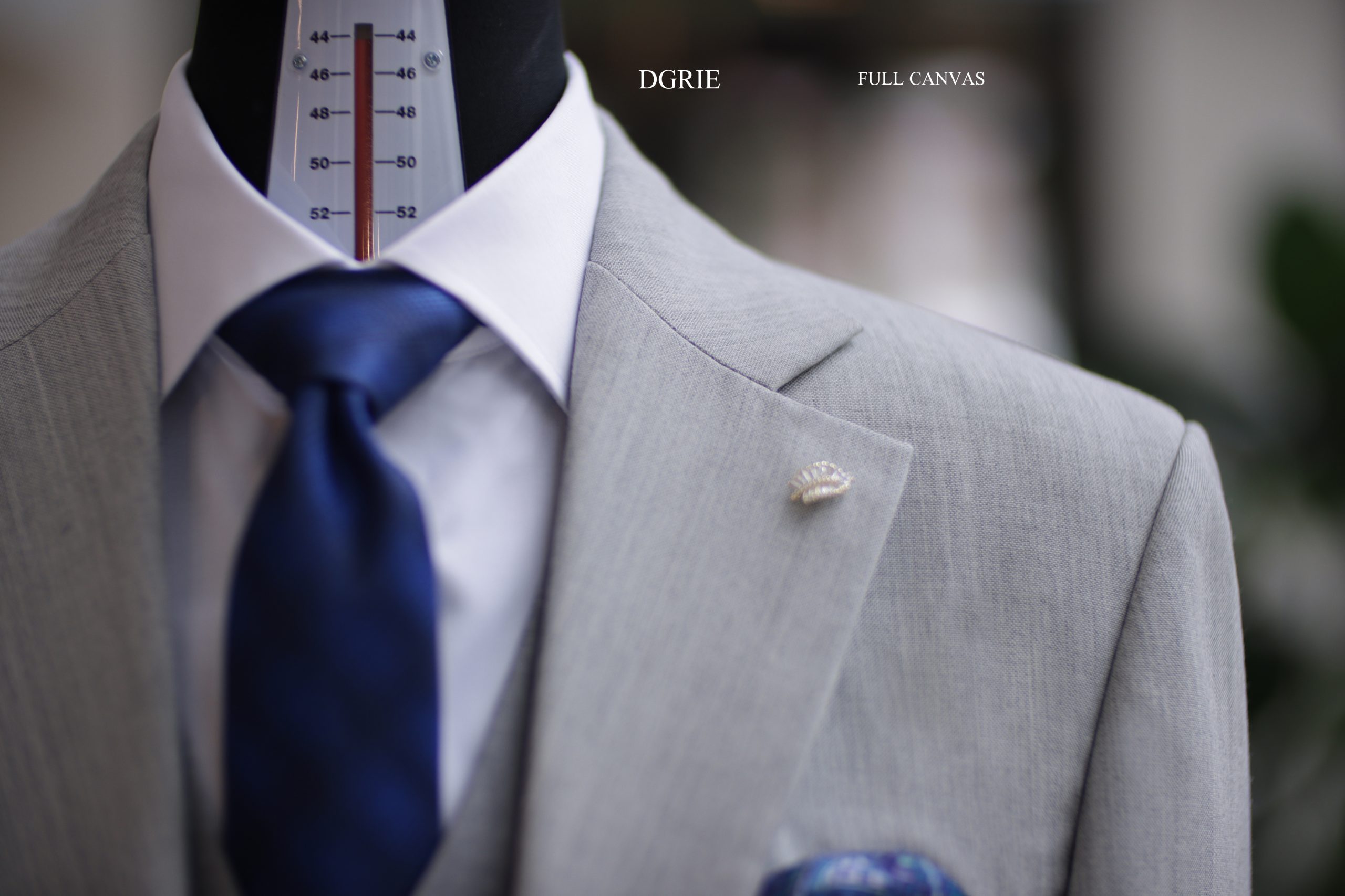 ตัดสูทหางม้า Abacus light Grey High Twist - Full Canvas - Suits