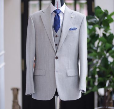 ตัดสูทหางม้า Abacus light Grey High Twist - Full Canvas - Suits