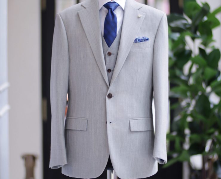 ตัดสูทหางม้า Abacus light Grey High Twist - Full Canvas - Suits