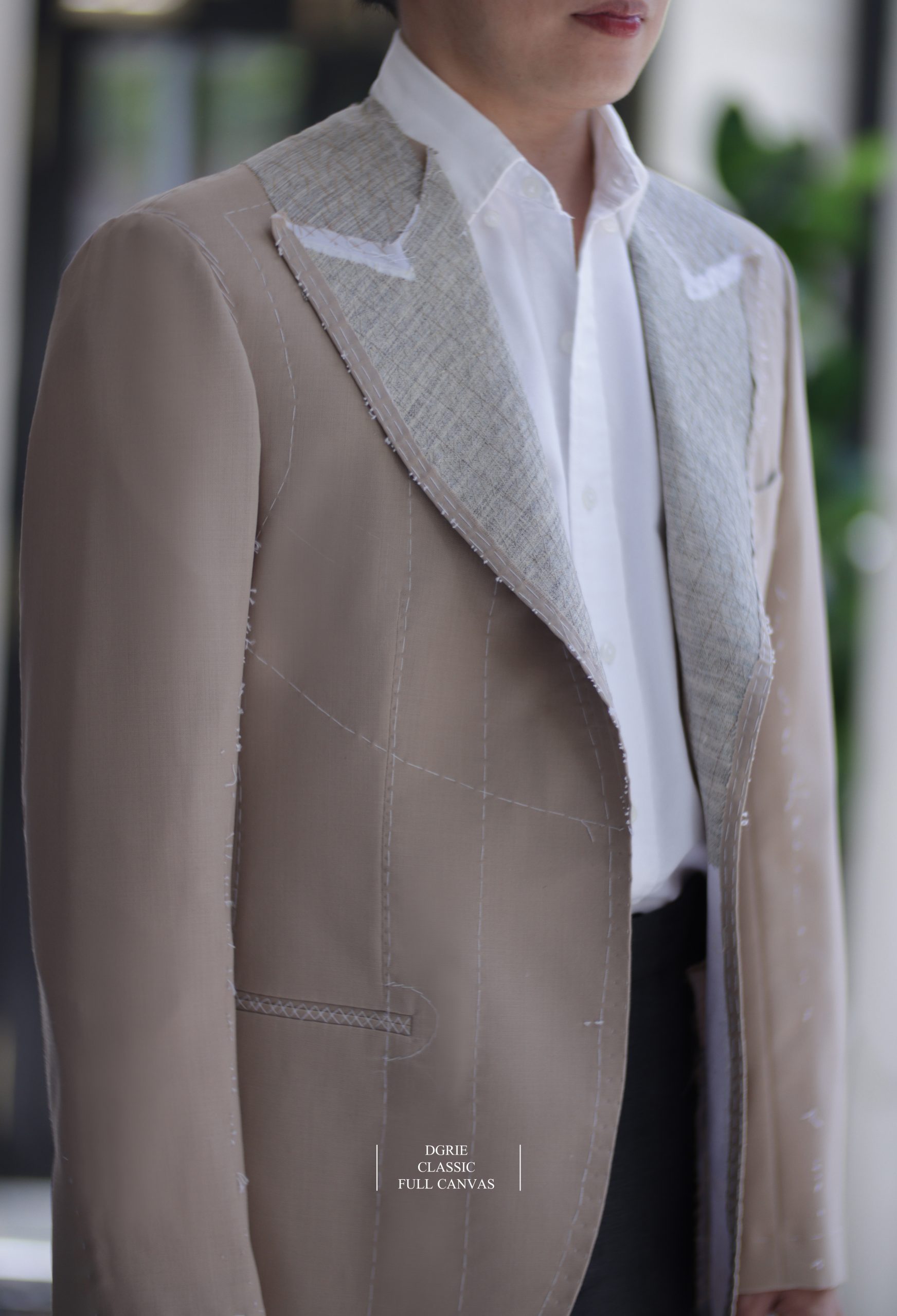 ตัดสูทหางม้า DGRIE CLASSIC PEAK LAPEL FULL CANVAS SUITS