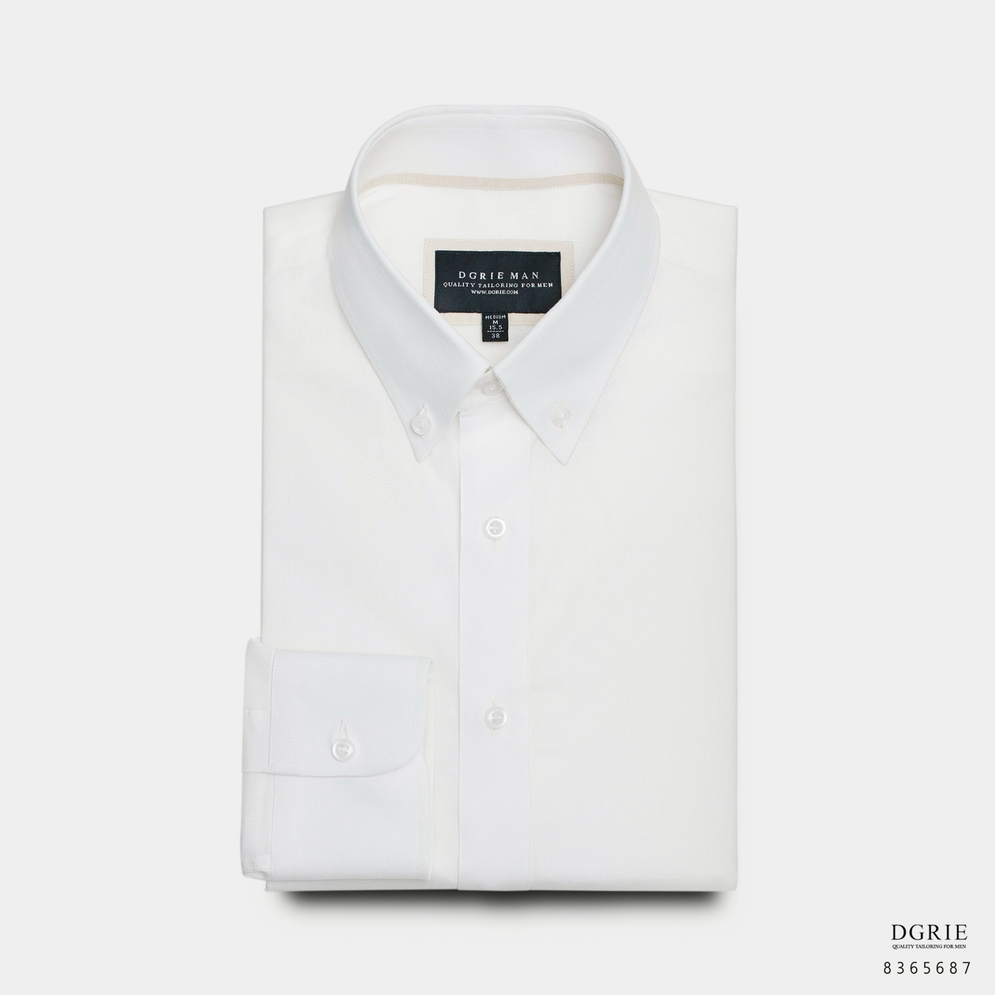 เสื้อเชิ้ต Chiffon White Button Down collar Tencel Cotton Shirt