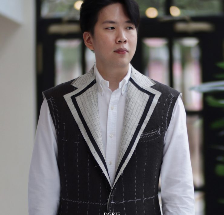 DGRIE ตัดสูทหางม้า 1st Fitting ลาย Brown Herring Bone Suits