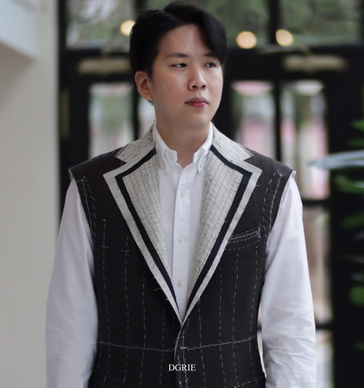 DGRIE ตัดสูทหางม้า 1st Fitting ลาย Brown Herring Bone Suits