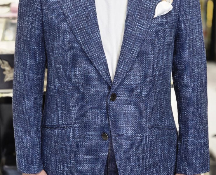 DGRIE - ตัดสูทลินิน Blue Linen Solbiati Sport Jacket