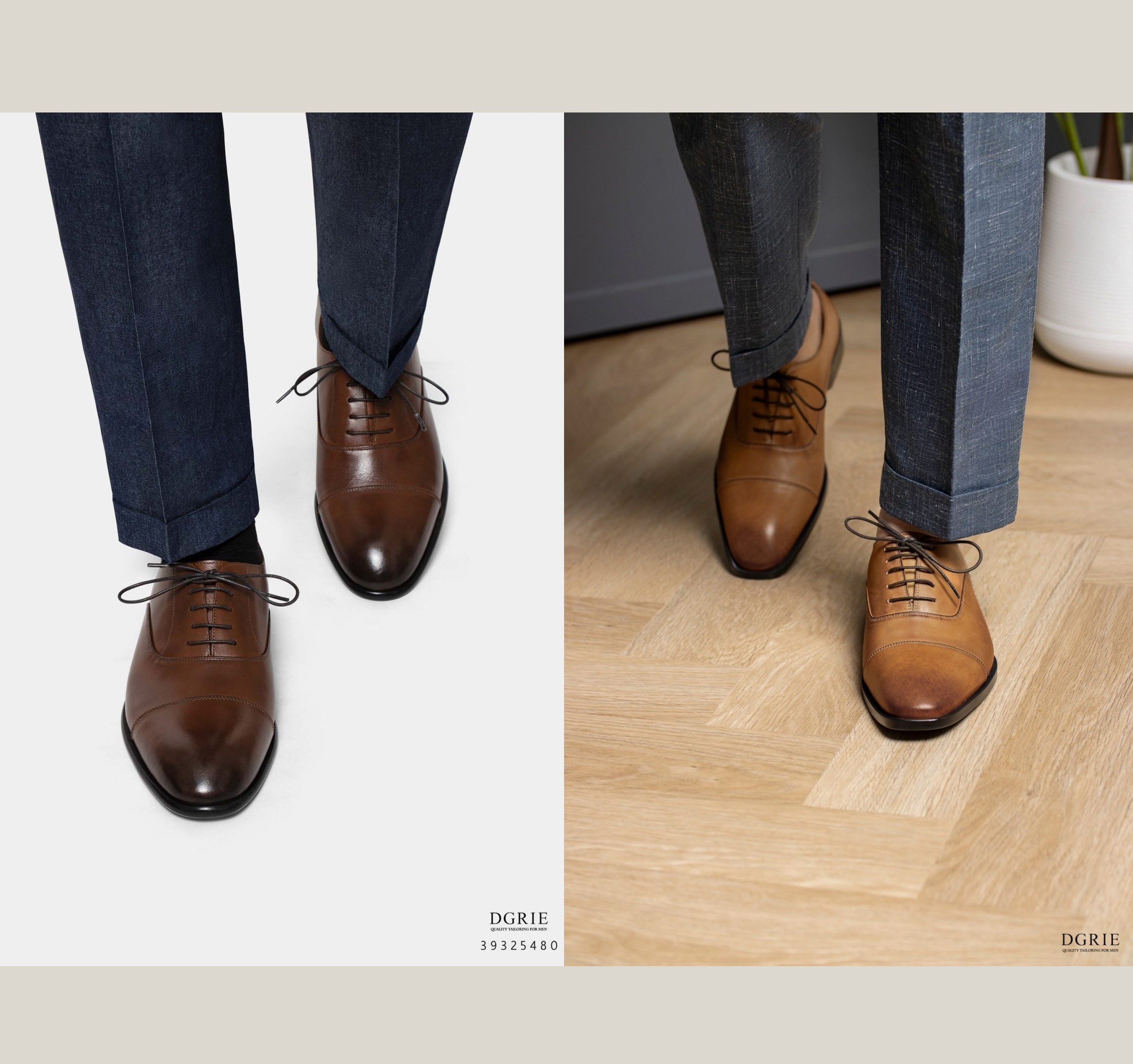 dgrie-cognac-round-cap-toe-oxford-shoes-dgrie-1-1280x1920 DGRIE Cap Toe Oxford รองเท้าหนัง