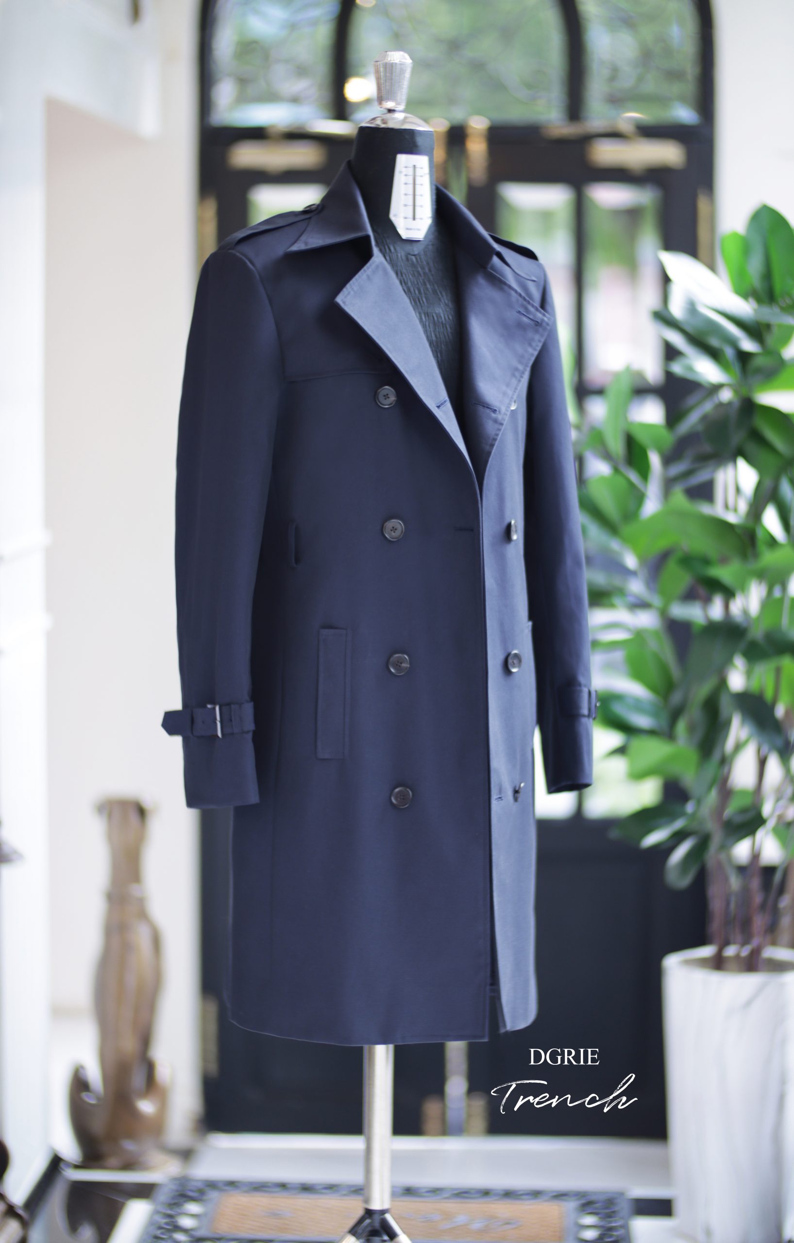 ตัดเทรนช์โค้ท DGRIE Custom Exclusive Navy Trench Coat