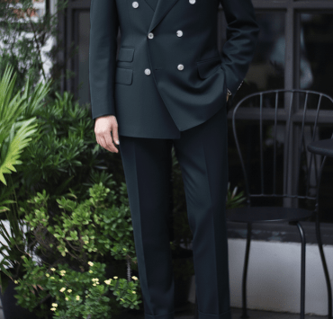 DGRIE - ตัดสูท Deep Green Heavy Peak Double breasted Suits