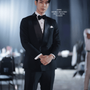 DGRIE - DOUBLE BREASTED HEAVY SHAWL LAPEL TUXEDO SUITS