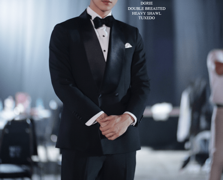 DGRIE - DOUBLE BREASTED HEAVY SHAWL LAPEL TUXEDO SUITS