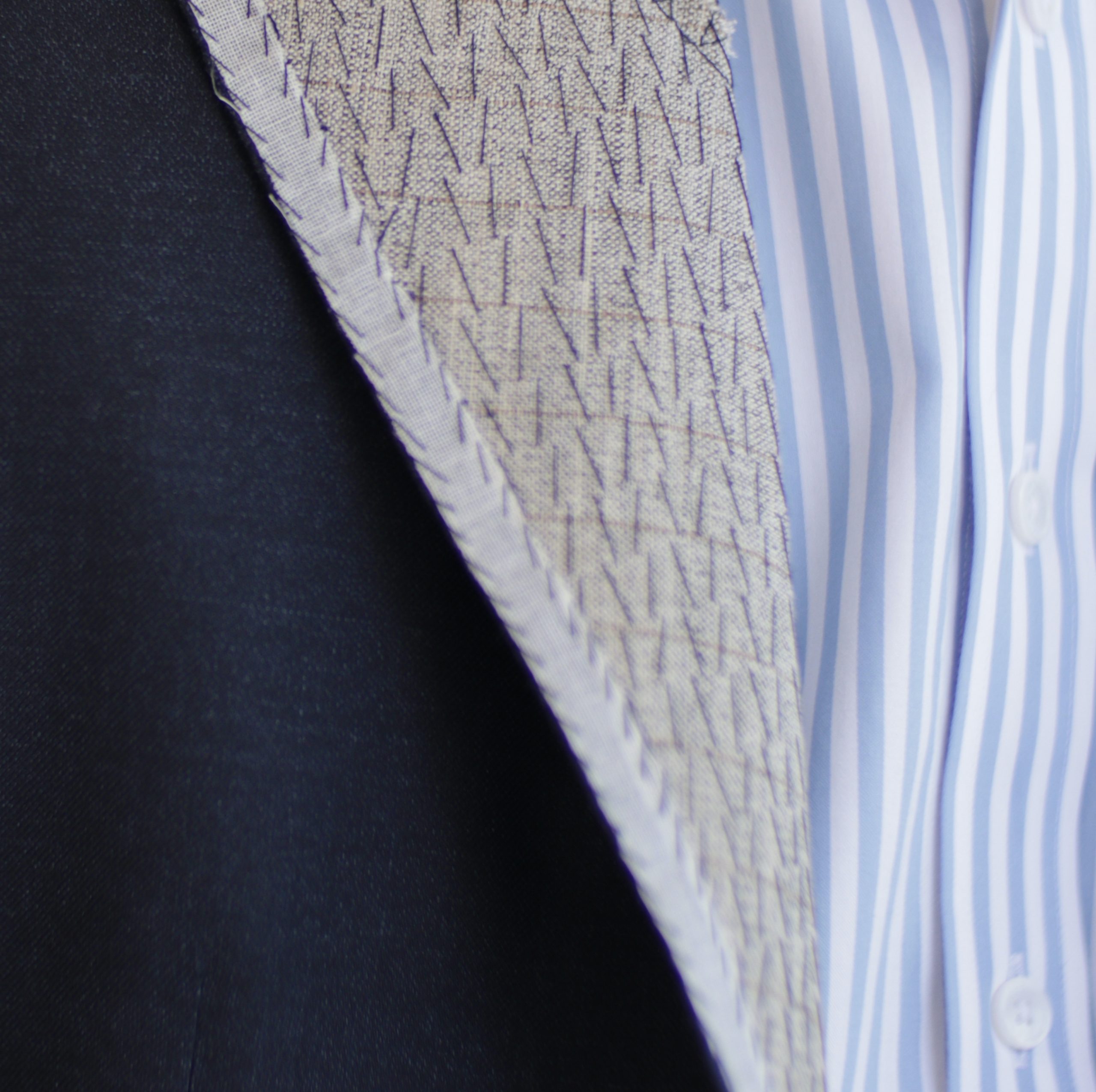 ตัดสูทหางม้า DGRIE Fitting Navy Full Canvas Suits