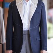 ตัดสูทหางม้า DGRIE Fitting Navy Full Canvas Suits