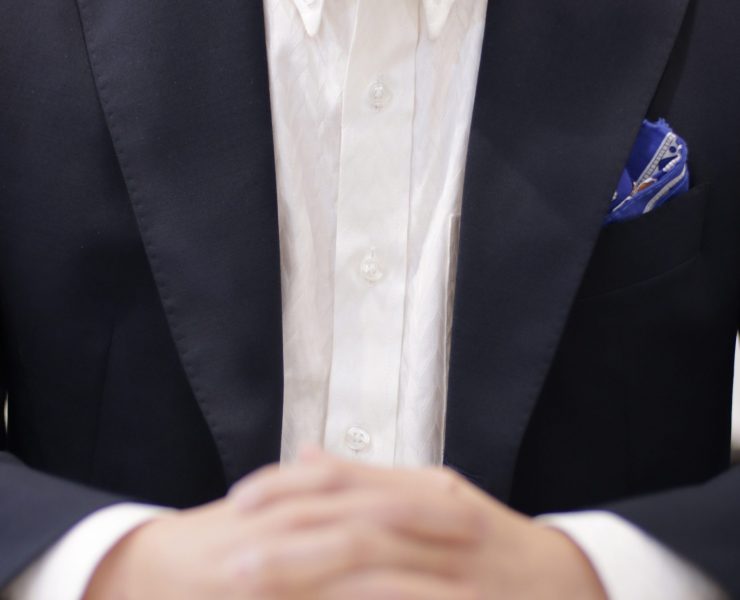 ตัดเชิ้ต DGRIE Medium & Heavy Herring Bone White Shirts