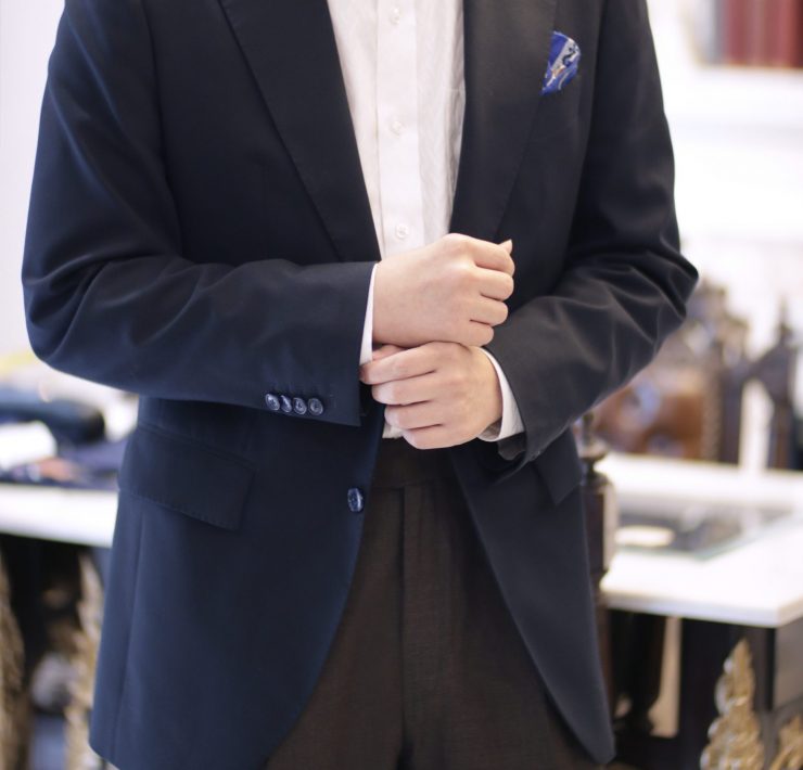 DGRIE Medium Herring Bone White Shirts