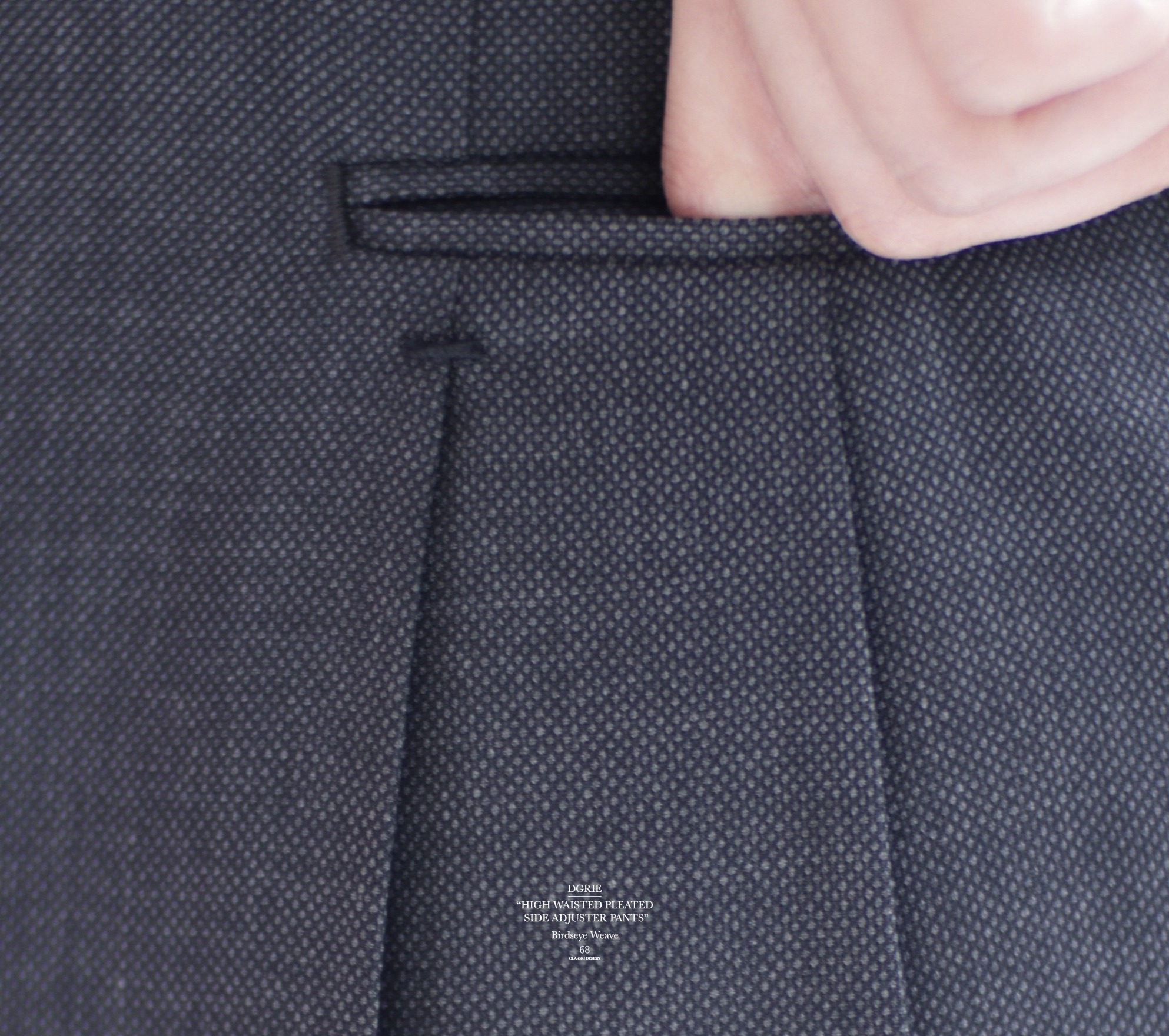 DGRIE PANTS 68 High Waisted Pleat Side Adjuster