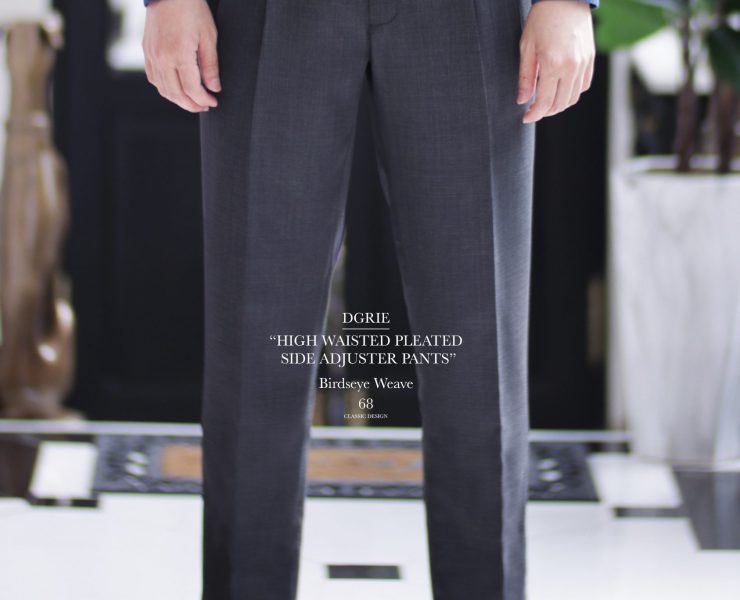 DGRIE PANTS 68 High Waisted Pleat Side Adjuster