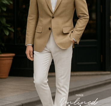 DGRIE Tan Beige Poland Linen Unlining Sport Jacket