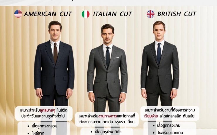 รู้จักสูทสั่งตัด 3 แบบที่ใช้กันทั่วโลก 58 รู้จักสูทสั่งตัด 3 แบบที่ใช้กันทั่วโลก