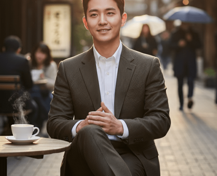 เสื้อสูท Bronze Olive Houndstooth Wool Suits