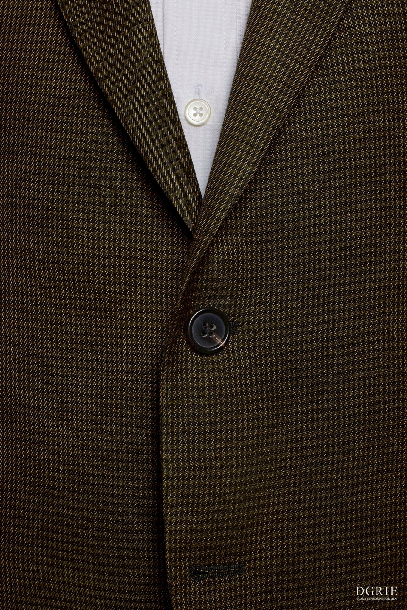 เสื้อสูท Bronze Olive Houndstooth Wool Suits