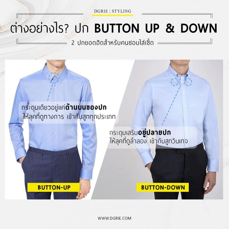ต่างอย่างไร? ปก Button Up & Down 11 ต่างอย่างไร? ปก Button Up & Down