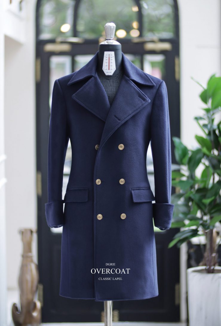 ร้านตัดเสื้อโค้ท DGRIE CLASSIC OVERCOAT - Custom Dark Navy Coat