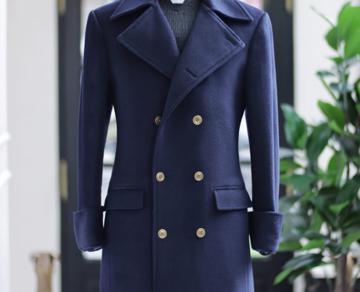 ร้านตัดเสื้อโค้ท DGRIE CLASSIC OVERCOAT - Custom Dark Navy Coat