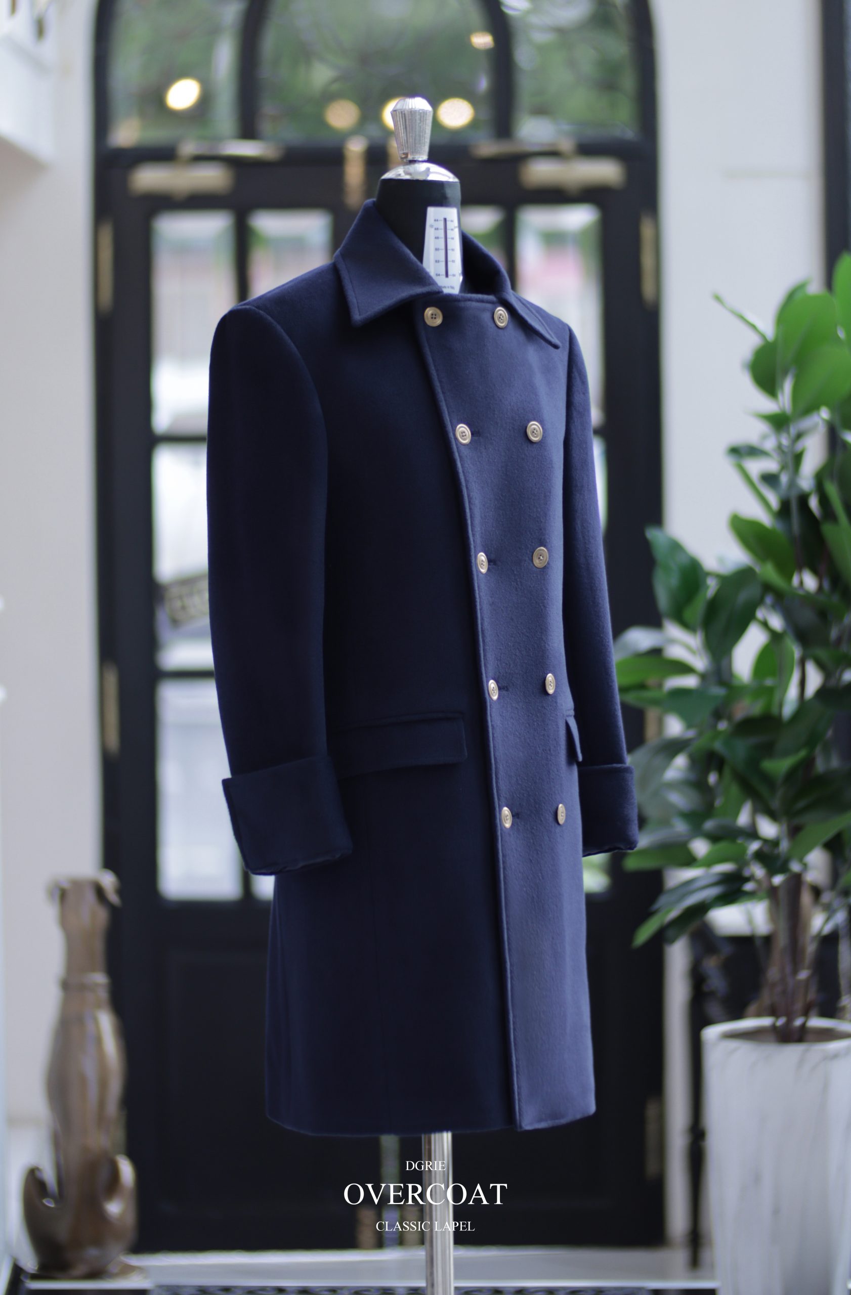 ร้านตัดเสื้อโค้ท DGRIE CLASSIC OVERCOAT - Custom Dark Navy Coat
