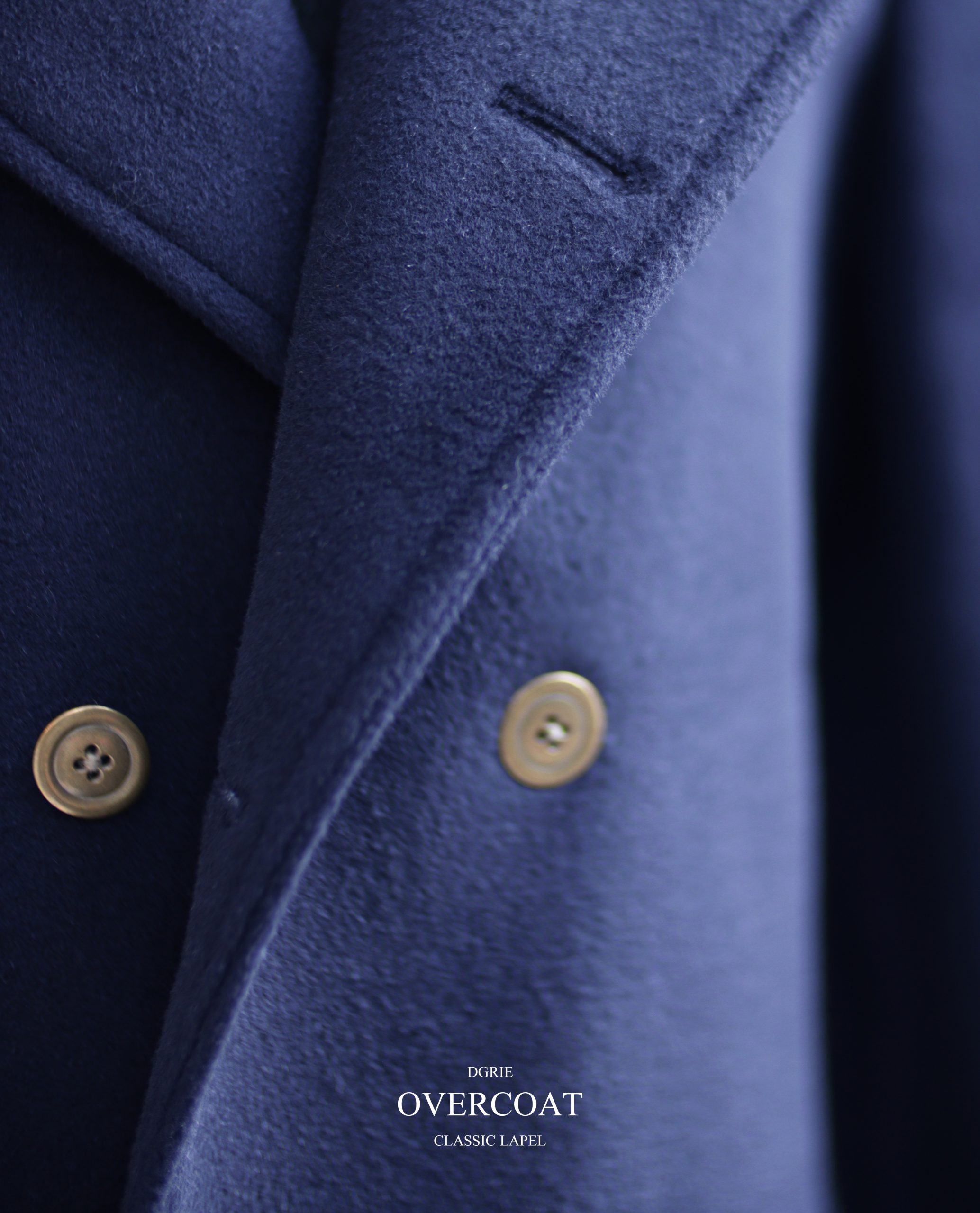 ร้านตัดเสื้อโค้ท DGRIE CLASSIC OVERCOAT - Custom Dark Navy Coat