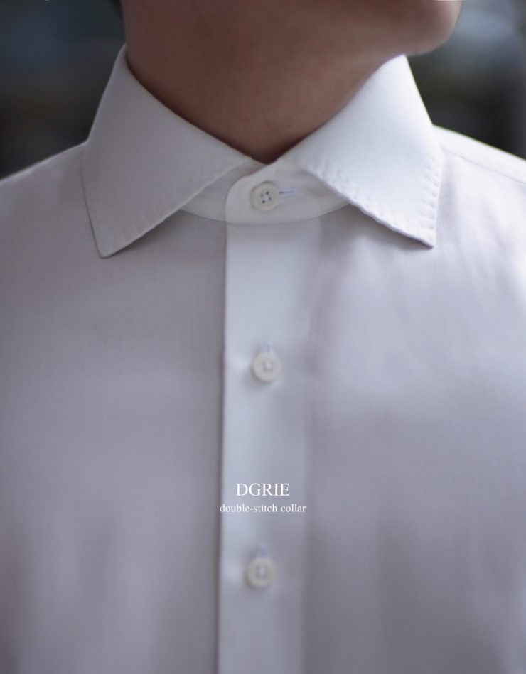 ตัดเชิ้ต DGRIE Double Hand Stitch Spread Collar Shirts