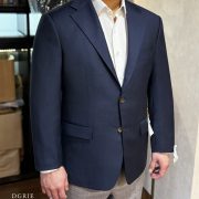 ตัดสูทหางม้าทั้งตัว DGRIE Full Canvas Pure Wool Navy Blue Suits