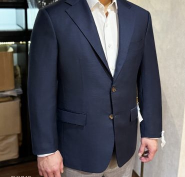 ตัดสูทหางม้าทั้งตัว DGRIE Full Canvas Pure Wool Navy Blue Suits