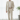 DGRIE - Ivory White Stripes Dot Blend Wool Patch Poket Half lining suit